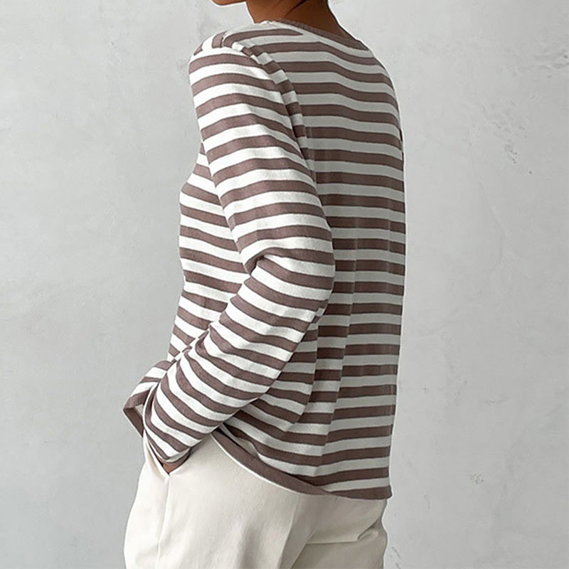 Elegant gestreept T-shirt