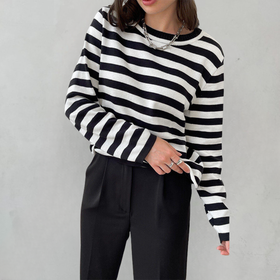 Elegant gestreept T-shirt