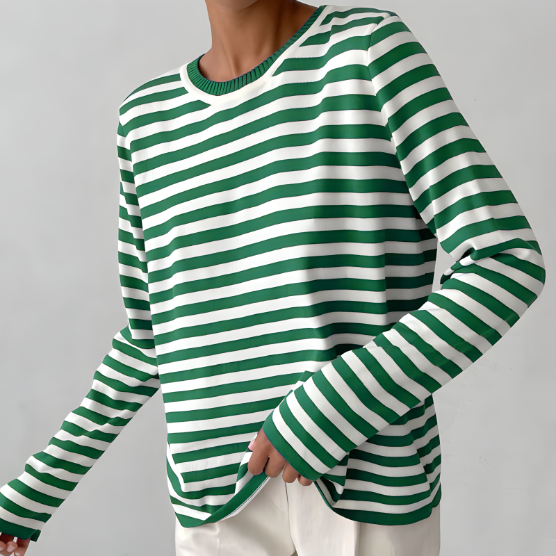 Elegant gestreept T-shirt