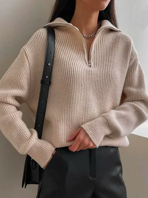 Turtleneck Rits Sweater