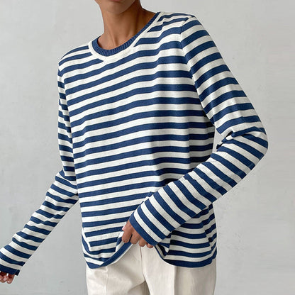 Elegant gestreept T-shirt