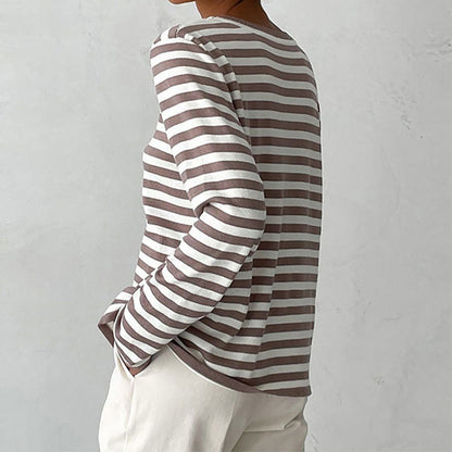 Elegant gestreept T-shirt