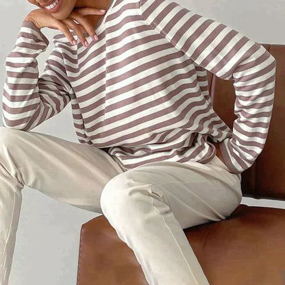 Elegant gestreept T-shirt