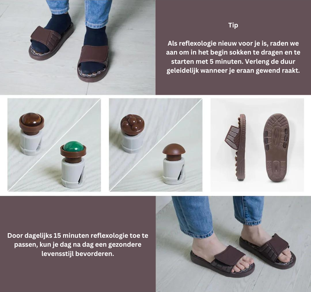 Acupressuurslippers | 1+1 Gratis