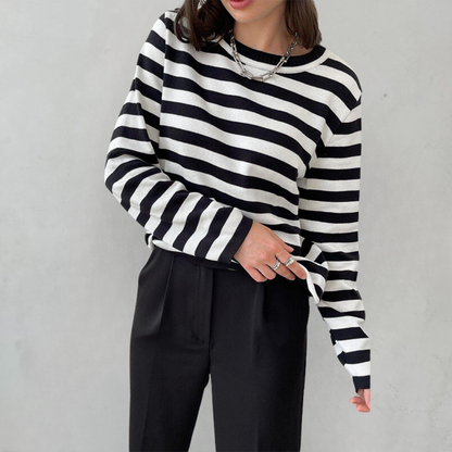 Elegant gestreept T-shirt