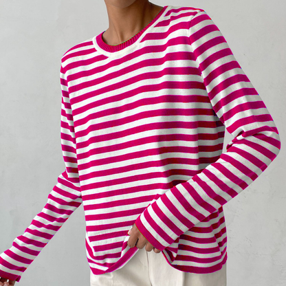 Elegant gestreept T-shirt
