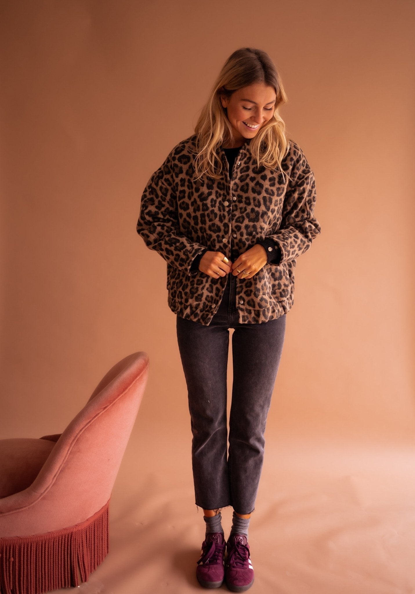 Louise™ – Luipaard Herfstjasje
