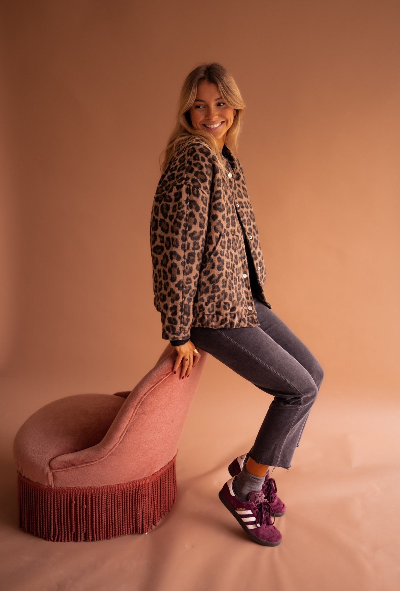 Louise™ – Luipaard Herfstjasje